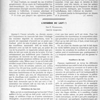 2568 - Page 2506 - Partie Scientifique. Travaux Originaux. L’asthme, par Jacques Decourt. Formes cliniques / L’hygiène du lait, par P. Woringer. Définition du bon lait / Souillures du lait