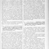 2581 - Page 2519 - Partie Scientifique. L'Actualité Scientifique. Les Thèses. L’adsorption en thérapeutique. Le charbon animal, par Dr Jean Lefèvre, (Gaston Jeanbin, Paris, 1924) / Le glaucome dans ses rapports avec la syphilis. Travail de la clinique ophtalmologique de la Faculté de médecine de Nancy, par Dr Maurice Arnoux, (Société d’impressions typographiques, Nancy, 1924) / Contribution à l’étude de l'isopropyl-propényl-barbiturate d’amidopyrine (allonal) comme médicament analgésique, par Dr R. Petiteau, (Bosc et Riou, imp, Lyon, 1924)