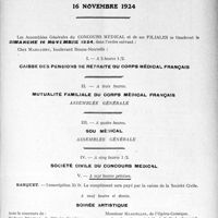 2617 - Page 2553 - La Journée du Concours Médical, 16 Novembre 1924