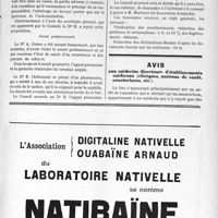 2667 - Page IX-2603 - Le sou médical. Extrait analytique des procès-verbaux du Conseil d'Administration, Séances des 2, 16 et -30 septembre 1924 / Avis. aux médecins directeurs d’établissements médicaux (cliniques, maisons de santé sanatoriums, etc)