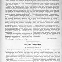 2692 - Page 2628 - Partie Professionnelle. Le mouvement syndical de l’année [Dr Paul Boudin] / Mutualité familiale. L’indemnité maladie