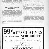 2705 - Page XXXI-2641 - Correspondance. Accident du travail causé par un tiers / Accident du travail. Choc indirect