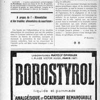 2716 - Page 2652-VI - Demandes et offres / A propos de l'« Alimentation et des troubles alimentaires du nourrisson »