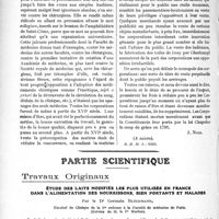 2726 - Page 2662 - Propos du Jour. L’évolution de la profession médicale en France. De la corporation au Syndicat.. Un aperçu historique de l’évolution des corporations y compris les corporations médicales [J. Noir] / Partie Scientifique. Travaux Originaux. Étude des laits modifiés les plus utilisés en France dans l’alimentation des nourrissons, bien portants et malades, par le Dr Germain Blechmann