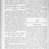 2740 - Page 2676 - Partie Scientifique. L'Actualité Scientifique. Les Sociétés Savantes. Paris. Traitement du pied-bot du nourrisson, (Société de pédiatrie de Paris ; 17-6-24) / Les paralysies obstétricales chez le nouveau-né, (Soc. de Pédiatrie ; 17-6-1924) / Les rayons ultra-violets dans le rachitisme, (Soc. de Pédiatrie ; 17-6-1924) / Lyon. Société nationale de médecine et des sciences médicales. Fibromes calcifiés