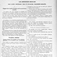 2749 - Page 2685 - Partie Professionnelle. Travaux Originaux. Les assurances sociales. Les soins médicaux dans la branche invalidité-maladie. Rapport du comité d’études sur les assurances sociales. Entente directe du malade et du médecin. Ignorance de la caisse et de l’assurance