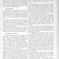 2789 - Page 2725 - Partie Scientifique. Travaux Originaux. Prophylaxie générale des fièvres éruptives, par le Docteur André Verdeau. L’isolement / La désinfection / Prophylaxie spécifique