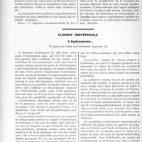 2794 - Page 2730 - Partie Scientifique. Travaux Originaux. Prophylaxie générale des fièvres éruptives, par le Docteur André Verdeau. Récolte du sérum / En résumé / Clinique obstétricale. L’hydramnios, d'après une leçon du Professeur Jeannin