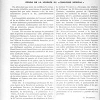 2808 - Page 2742 - Partie Professionnelle. Travaux Originaux. Échos de la journée du « Concours Médical » [G. Duchesne]