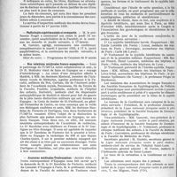 2816 - Page 2750 - Partie Professionnelle. Reportage Professionnel. Nouvelles et Informations. Inspection médicale des écoles / Pathologie expérimentale et comparée / Nos relations médicales franco-espagnoles / Journées médicales Toulousaines / Conférences de la syphilis héréditaire