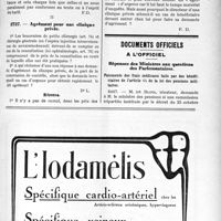 2821 - Page XLVII-2755 - Correspondance. Application du Tarif Maginot. Injections intra-musculaires / Agrément pour une clinique privée / Documents officiels. A l’officiel. Réponses des Ministres aux questions des Parlementaires. Paiements des frais médicaux faits par des bénéficiaires de l’article 64 de la loi des pensions militaires