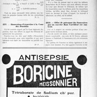 2831 - Page VII-2765 - Correspondance. A propos de l’article " Les calculs logarithmiques " du numéro du 9 novembre / Honoraires d’expertise à la Cour des Pensions / Offre de paiement des honoraires par un ouvrier dont l’accident est contesté