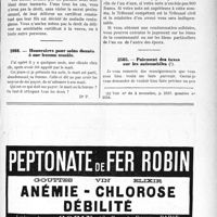 2833 - Page IX-2767 - Correspondance. Exhumation et secret professionnel / Honoraires pour soins donnés à une femme mariée / Paiement des taxes sur les automobiles