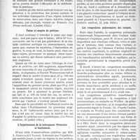 2852 - Page 2786 - Partie Scientifique. L'Actualité Scientifique. La Presse. Essais d’immunisation contre l’infection tuberculeuse [(La Presse médicale, 2 juillet 1924)] / Tabac et angine de poitrine [(La Presse médicale, 23 juillet 1924)] / L’hypertension de la ménopause. Pronostic et traitement. ‘ [(Le Bulletin médical, 21 juin 1924)] / Les congestions pulmonaires des enfants [(Toulouse médical, 15 juillet 1924)]