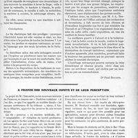 2861 - Page 2795 - Partie Professionnelle. Travaux Originaux. L’hygiène de la maison au salon des arts ménagers. Petit outillage ménager [Dr Paul Boudin] / A propos des nouveaux impôts et de leur perception [Dr Foveau de Courmelles]