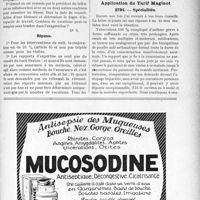 2871 - Page XLIII-2805 - Correspondance. Application du Tarif Breton. Rapports d’expertise / Application du Tarif Maginot. Spécialités