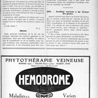 2883 - Page XI-2817 - Correspondance. Calcul du demi-salaire dans les accidents agricoles / Accident survenu à un voisin / Accident survenu à un facteur des postes