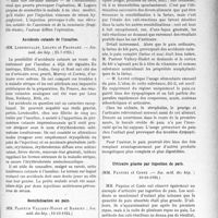 2903 - Page 2837 - Partie Scientifique. L'Actualité Scientifique. Les Sociétés Savantes. Paris. La fragilité rénale et le choc provoqué, (Académie de médecine ; 21-10-1924) / Accidents cutanés de l’insuline, (Soc. méd. des hôp ; 25-7-1924) / Sensibilisation au pain, (Soc. méd. des hôp ; 10-10-1924) / Urticaire géante par ingestion de pain, (Soc. méd. des hôp ; 10-10-1924)