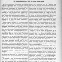 2973 - Page 2903 - Partie Professionnelle. Travaux Originaux. La réorganisation des études médicales