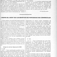 2977 - Page 2907 - Partie Professionnelle. Travaux Originaux. Les exploitants agricoles peuvent-ils comme leurs ouvriers bénéficier des dispositions de la loi sur les accidents du travail ? [Dr Paul Boudin] / A propos de l’impôt sur les bénéfices des professions non commerciales. Projet de loi des finances de 1925 [Dr M. Vimont]
