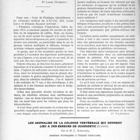 3016 - Page 2944 - Partie scientifique. Travaux Originaux. Clinique neurologique. A propos du traitement des varices / Les anomalies de la colonne vertébrale qui donnent lieu à des erreurs de diagnostic, par le Dr C. Roederer