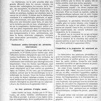3024 - Page 2950 - Partie scientifique. L’Actualité Scientifique. La Presse. La puissance de la diathermie dans le cancer du col utérin [(Paris médical, 6 juillet 1924)] / Traitement médico-chirurgical des péritonites tuberculeuses [(Journ. des Praticiens, 6 septembre 1924)] / La toux quinteuse d’origine nasale [(Paris médical, 6 septembre 1924)] / L’apparition et la progression du saturnisme professionnel [(La Presse médicale, 6 septembre 1924)]