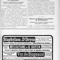 3051 - Page LV-2975 - A travers l'officiel. Hygiène sociale / Documents officiels. A l’officiel. Demandes d’équivalences ou de dispenses pour le doctorat en médecine d’État / Réponses des Ministres aux questions des Parlementaires. Compétence du Tribunal des Pensions et de la Commission de contrôle