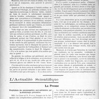 3076 - Page 3000 - Partie scientifique. Travaux Originaux. Psychiatrie. Les anomalies de la colonne vertébrale qui donnent lieu à des erreurs de diagnostic, par le Dr C. Roederer, (suite et fin). Les anomalies congénitales productrices de scolioses / L’Actualité Scientifique. La Presse. Prophylaxie des pneumopathies post-opératoires par la sérothérapie préventive [(La Presse Médicale, 24 septembre 1924)]
