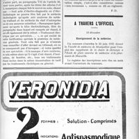 3115 - Page LIII-3037 bis - Correspondance. Application du Tarif Breton. Air chaud / A travers l'officiel. Enseignement de la médecine