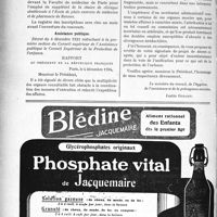 3116 - Page 3038-LIV - A travers l'officiel. Brevet d’infirmières / enseignement de la médecine / Assistance publique
