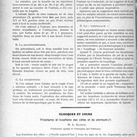1313 - Page 1216 - Partie scientifique. L’incontinence d’urine chez les enfants (Enurésis infantile), par le Dr Germain Blechmann. Traitement / Cliniques et cours. Fractures et luxations de côtes et du sternum, M. A. Basset