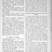 1918 - Page 1791 - Partie scientifique. L’Actualité Scientifique. La Presse. Traitement des ulcères variqueux [(Journal de médecine et de chirurgie pratiques, 25 janvier 1926)] / Les maladies qui trompent [(Journal des Praticiens, 4 novembre 1925)] / La réaction de Wassermann dans la syphilis cardio-aortique [(Journal des Praticiens, 21 novembre 1925)]