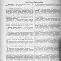 3003 - Page 2832 - Partie professionnelle. Reportage professionnel. Nouvelles et Informations. Nécrologie. [Dr Cattin, Dr Vincentelli] / Hommage au Docteur Quivy / Mesures contre la variole / Le V. E. M. de la clinique de l'Hôtel-Dieu de Paris à Vichy