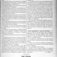 3048 - Page 2877 - Partie scientifique. L'actualité scientifique. Les Congrès. XXXVe Congrès de l'Association française de Chirurgie, (4-9 octobre 1926). Première question. Pathologie des ménisques du genou, par MM. A. Mouchet et L. Tavernier, MM. A. Mouchet, L. Tavernier / Les Livres. Les Fonctions de la Vie, par Cabanès, Librairie Le François, Paris