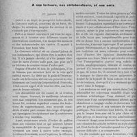 0015 - Page 12 - Propos du jour. A nos lecteurs, nos collaborateurs, et nos amis