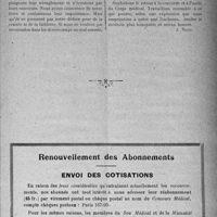 0016 - Page 13 - Renouvellement des Abonnements. Envoi des cotisations