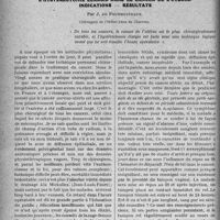 0017 - Page 14 - Partie scientifique. Travaux Originaux. L’hystérectomie élargie dans le cancer de l'utérus, indications — résultats, par J. de Fourmestraux
