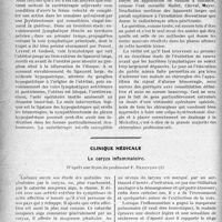 0021 - Page 18 - Partie scientifique. Travaux Originaux. L’hystérectomie élargie dans le cancer de l'utérus, indications — résultats, par J. de Fourmestraux / Clinique médicale. Le coryza inflammatoire, d’après une leçon du professeur F. Bezançon