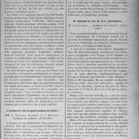 0028 - Page 25 - Partie scientifique. L’Actualité Scientifique. Les Sociétés Savantes. Paris. Le Congrès anti-tuberculeux de Washington, (Académie de médecine 16-11-1926) / L’insuline est-elle un agent curateur du diabète ?, (Académie de médecine ; 23-11-1926) / Le nouveau-né issu de mère tuberculeuse, (Académie de médecine ; 23-11- 1926)