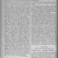0033 - Page 30 - Partie scientifique. L’Actualité Scientifique. Les Livres. Manuel élémentaire d’ophtalmologie, H. Villard, Masson et Cie éditeurs, Paris. / Pensées et contes de philosophie médicale, Dr. Paul Fumouze, Jehlen, Impressions, Paris / Le devoir du médecin, Dr. Eugène Hubert, A. Giraudon, Paris