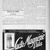 0074 - Page IX-63 - A travers l'officiel. Réponse d’un Ministre à la question d’un Parlementaire. Visite des asiles d’aliénés par les maires / Encore un oublié. Gailleton