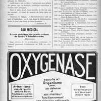 0075 - Page 64-X - A travers l'officiel. Encore un oublié. Gailleton / Sou médical. Extrait analytique des procès-verbaux du Conseil d’Administration