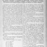 0078 - Page 67 - Propos du jour. L’importance de la question vitale de l’immigration en France. Une politique méthodique et réalisatrice est indispensable Quelques données statistiques. Réalisations immédiates nécessaires et possibles : L'examen des immigrés aux frontières et la question de leur logement d’après le rapport de R. Martial au Congrès d’Hygiène [J. Noir]