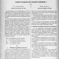 0083 - Page 72 - Partie scientifique. Travaux Originaux. Formes cliniques des accidents sériques, par R. -J. Weissenbach, Gilbert Dreyfus