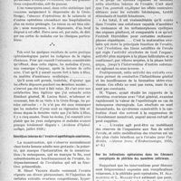0093 - Page 82 - Partie scientifique. L’Actualité Scientifique. La Presse. Six années d’oculistique ou de lutte antitrachomateuse [(Archives d’Ophtalmotogie, juillet 1926)] / Sécrétion interne de l’ovaire et opothérapie ovarienne [(Revue franç. d’Endocrinologie, 1925, n° 6)] / Sur les indications opératoires dans les fibromes compliqués de phlébite des membres inférieurs [(Lyon médical, 21 mars 1926)]