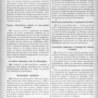 0099 - Page 88 - Partie scientifique. L’Actualité Scientifique. Les Sociétés Savantes. Lyon. Société médicale des Hôpitaux. Deux modalités de la lithiase biliaire / Gommes tuberculeuses cutanées et sous-cutanées multiples / Le facteur endocrinien chez les asthmatiques / Pneumopathie syphilitique / Hypertension permanente et cardiopathie valvulaire / L’encéphalite épidémique et l’étiologie des scléroses en plaques