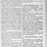 0120 - Page 107 - Partie professionnelle. Reportage professionnel. Nouvelles et Informations. Nécrologie [Dr. Achille Jeanne] / Clinique ophtalmologique / Clinique oto-rhino-laryngologique