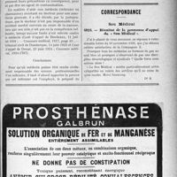 0124 - Page LIIII-111 - Droit médico-professionnel. Dans quels cas, en clientèle, un médecin peut-il être rendu responsable des fautes d’une infirmière ? / Correspondance. Sou Médical. Résultat de la promesse d’appui du « Sou Médical »