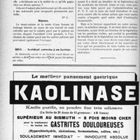 0125 - Page 112-LIV - Correspondance. Accidents. Calcul du salaire d’une femme de ménage / Accident survenu à un facteur