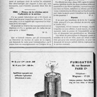 0131 - Page 118-LX - Correspondance. Questions médico-militaires. Ajournement suivi de réforme temporaire / Preuve de la relation entre l’infirmité et le service / Cas d’un réformé antérieurement à la guerre de 1914